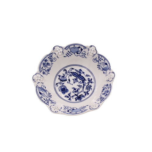 Миска на ножке глад. ажур. Мэри-Энн Луковый рисунок, 19.5 см 38116164-0055 Leander