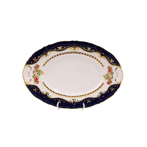 Блюдо овальное Соната Кобальт, 32 см 07111512-0440 Leander