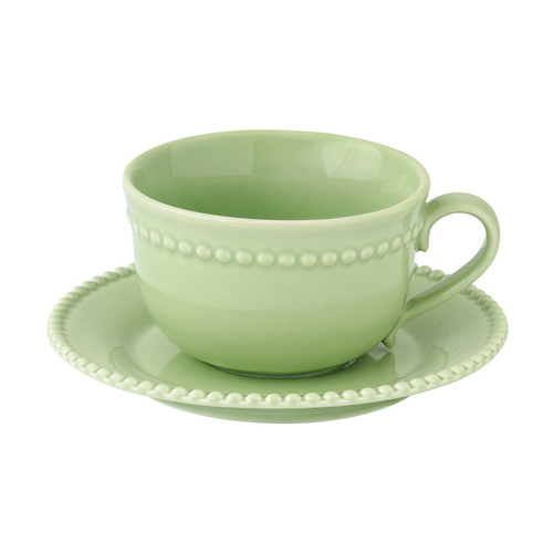 Чашка с блюдцем Tiffany (250 мл), зеленая EL-R2704/TIFG Easy Life (R2S)