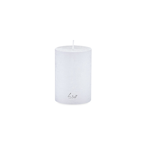 Свеча цилиндрическая Рустик, 10х7 см, белая LUZ410.10 Luz your senses