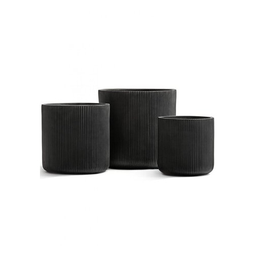 Кашпо Ergo Jet Цилиндр, 45х45 см, антрацит 41.1020-0040-BLCK-45 Treez