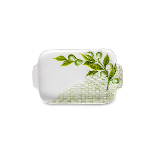 Блюдо прямоугольное с ручками Оливки, 26х16 см EDW-614V Edelweiss