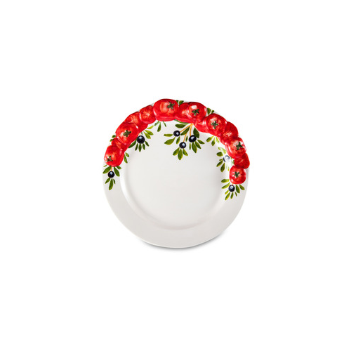 Тарелка закусочная Томаты и оливки, 22 см EDW-635P Edelweiss