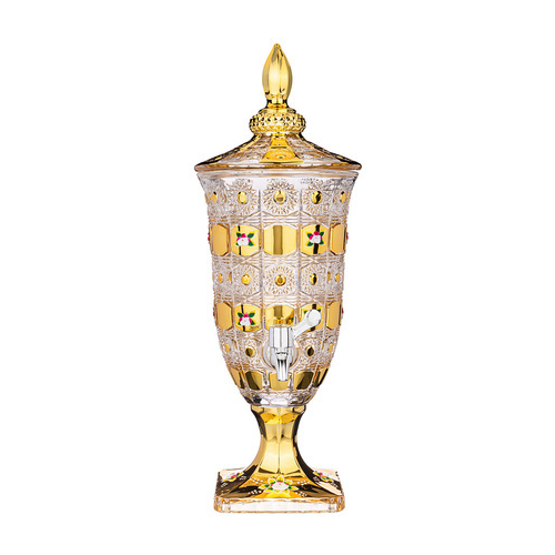 Диспенсер для напитков Лимонадница Gold Glass (2 л), 45х16х16 см 195-216 Lefard