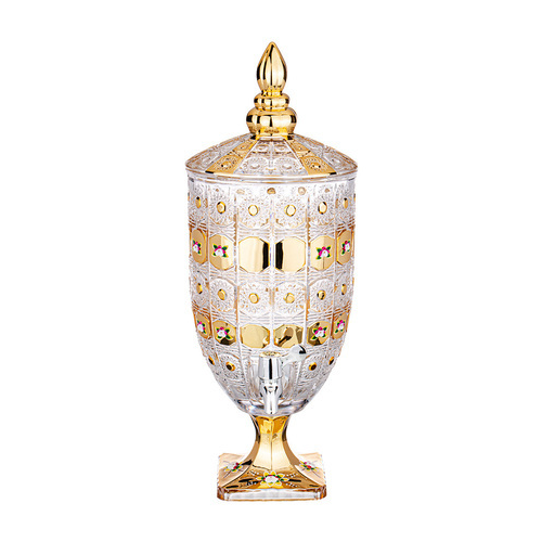 Диспенсер для напитков Лимонадница Gold Glass (4.8 л), 52х19 см 195-173 Lefard