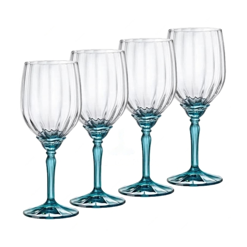 Набор бокалов для вина Florian Lucent Blue (535 мл), 4 шт. 199419GST021990 Bormioli Rocco