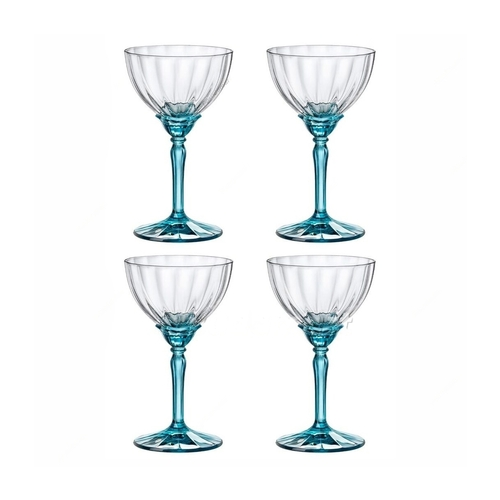 Набор бокалов для коктейля Florian Lucent Blue (240 мл), 4 шт. 199420GSV021990 Bormioli Rocco