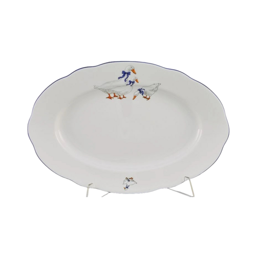 Блюдо овальное Мэри-Энн Гуси, 36 см 03111513-0807 Leander