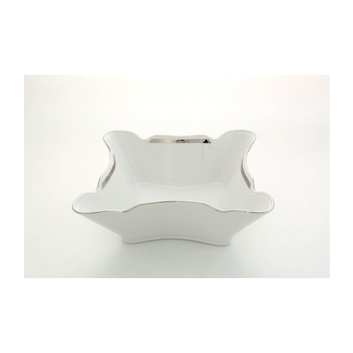 Салатник квадратный Сабина Отводка платина (1 л), 20 см 20111423-0011 Leander