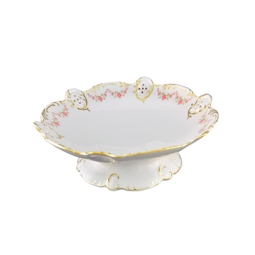 Фруктовница на ножке Соната Мелкие цветы, 26.5 см 38116156-0158 Leander