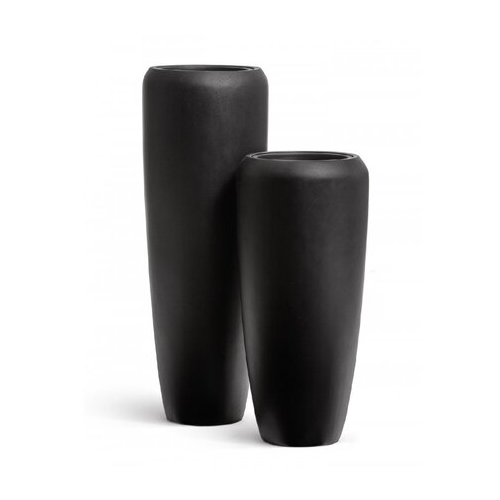 Кашпо Effectory Black Stone Высокий конус Design, 97х34 см, антрацит 41.33-12-23-094-BLCK-097 Treez