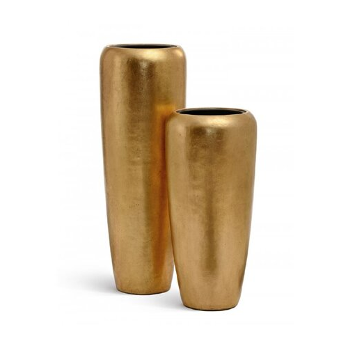 Кашпо Effectory Metal Дизайн-конус, 97х34 см, сусальное золото 41.33-04-23-093-GLD-097 Treez