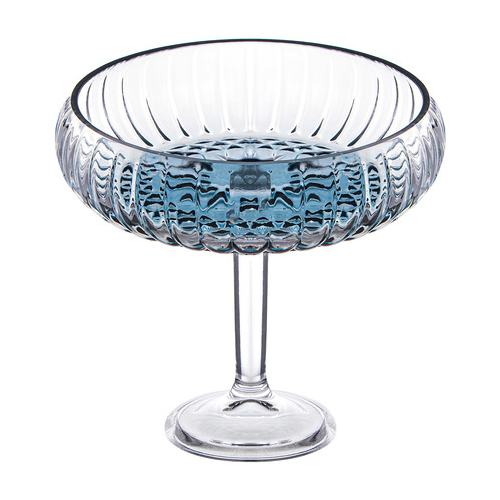 Блюдо на ножке GREY, 24.5х24 см 337-109 Alegre Glass