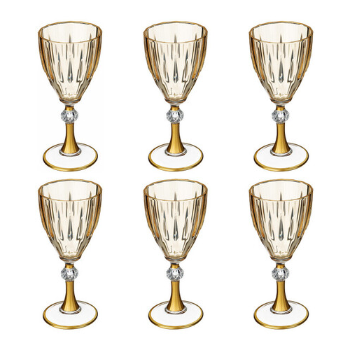 Набор бокалов для вина (245 мл), 6 шт., желтый 197-1000 DECORES