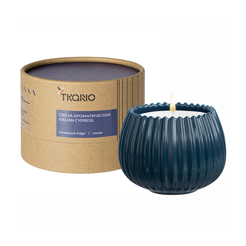 Свеча ароматическая Edge Italian Cypress, синяя TK23-ARO0001 Tkano