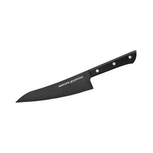 Нож кухонный Гюто Shadow с покрытием Black-coating, 18.2 см SH-0185/K Samura