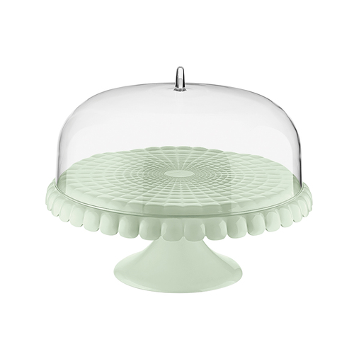 Подставка для торта на ножке с крышкой Tiffany, 30 см, зеленая 199401243 Guzzini