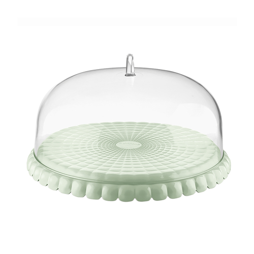 Подставка для торта с крышкой Tiffany, 36 см, зеленая 199500243 Guzzini