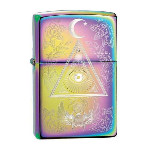 Зажигалка Classic с покрытием Multi Color, 38x13x57 мм, разноцветная глянцевая 49061 ZIPPO
