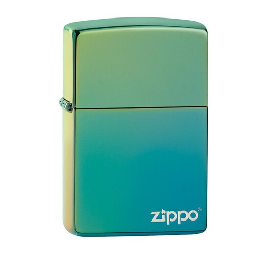 Зажигалка Classic с покрытием High Polish Teal, 38x13x57 мм, зеленая глянцевая 49191ZL ZIPPO
