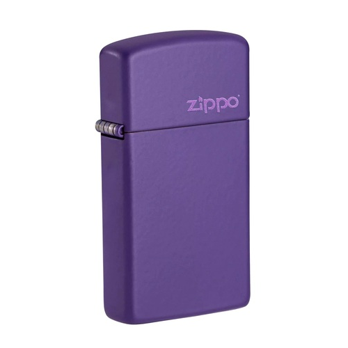 Зажигалка Slim с покрытием Purple Matte, 29x10x60 мм, фиолетовая матовая 1637ZL ZIPPO