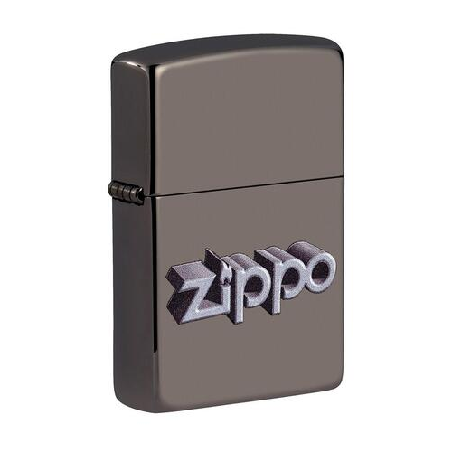 Зажигалка Zippo Design с покрытием Black Ice, 38x13x57 мм, черная глянцевая 49417 ZIPPO