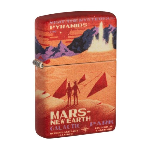 Зажигалка Mars Design с покрытием 540 Matte, 38x13x57 мм, красная матовая 49634 ZIPPO