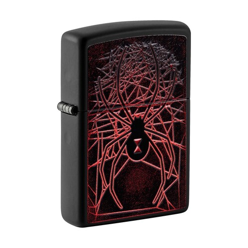 Зажигалка Spider Design с покрытием Black Matte, 38x13x57 мм, черная матовая 49791 ZIPPO