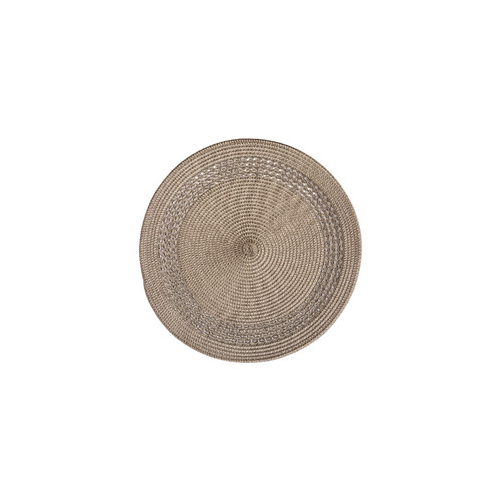 Салфетка подстановочная круглая Patio, 38 см, серая WO1061 WO HOME