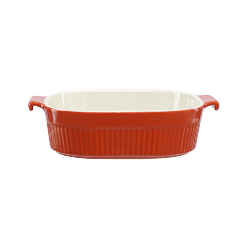 Блюдо для запекания Soft Ripples, 26.2х22.6 см, красное LJ000067 Liberty Jones