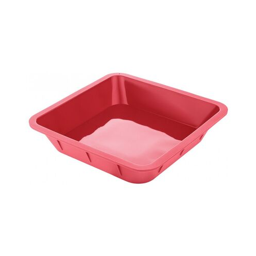 Форма силиконовая для выпечки квадратная Bakery, 25х25х5 см, красная W27252505 Walmer