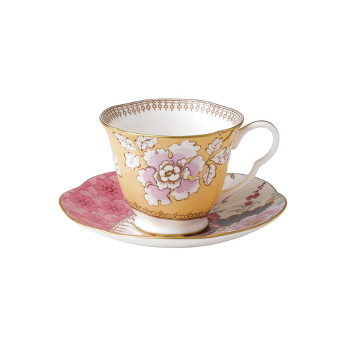 Чашка чайная с блюдцем Бабочки и цветы (240 мл) WGW-5C107800045 Wedgwood