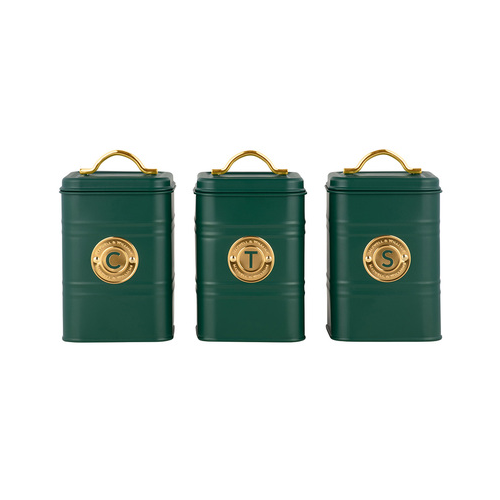 Набор банок для сыпучих продуктов Grandham (1.45 л), 3 шт., зеленые MW423-GU0240 Maxwell & Williams
