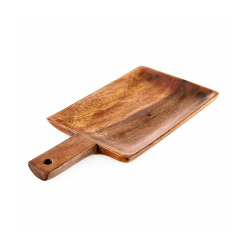 Блюдо прямоугольное с ручкой Organic, 30х15 см, темное дерево W37000928 Walmer