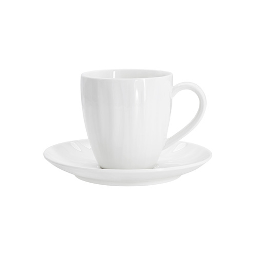 Чашка с блюдцем Florаl (220 мл), белая HS2-133C23-1393874 Home & Style