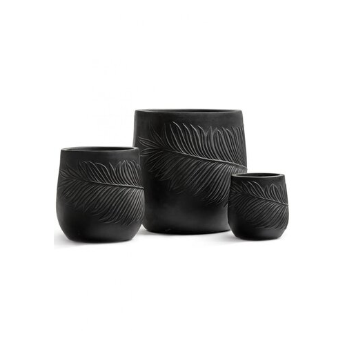 Кашпо Treez Ergo Nature Чаша, 32х32 см, антрацит 41.1020-0039-BLCK-32 Treez
