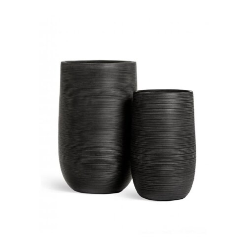 Кашпо Treez Ergo TreeLine Высокая округлая чаша, 80х50 см, антрацит 41.1023-0054-BLCK-80 Treez