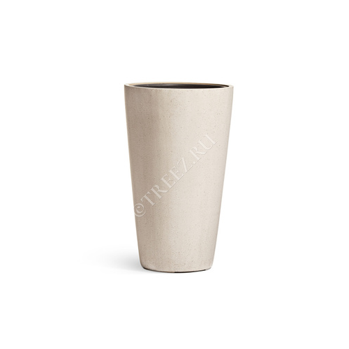 Кашпо Treez Effectory Beton Конус Middle, 67х39 см, белый песок 41.33-02-23-092-BE-67 Treez