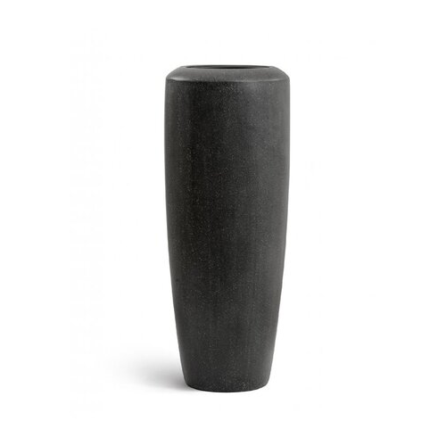 Кашпо Treez Effectory Quartz Высокий конус Design, 117х46 см, черный кварц 41.33-14-22-088-BLQ-117 Treez
