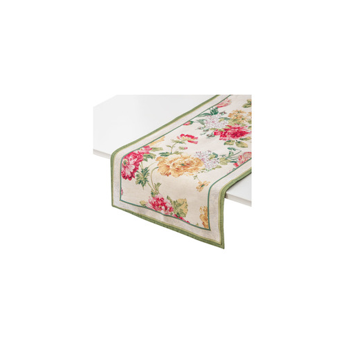 Дорожка для стола Королевский пион, 100х44 см, бежевая 7423 Mix&Match