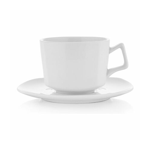 Чашка с блюдцем Savanna (250 мл), белая W37001002 Walmer