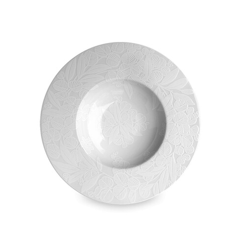 Тарелка суповая White Nature, 23 см, белая 13-3-5 Taitu