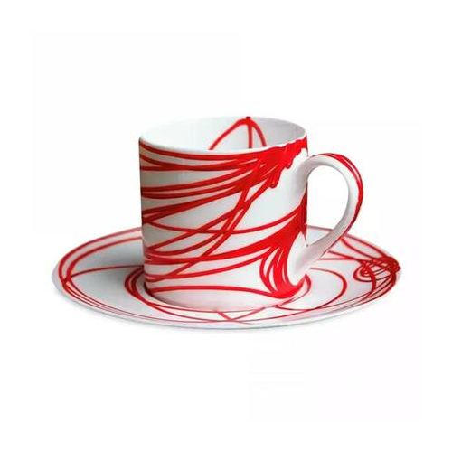 Чашка кофейная с блюдцем Fil Rouge Nodi (100 мл) 5-491 Taitu