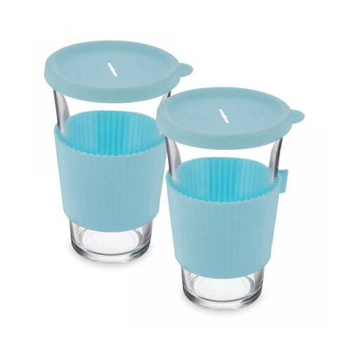 Набор стеклянных стаканов (500 мл), 2 шт., голубые GL1033-2 Glasslock