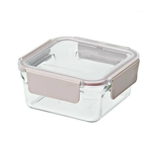 Контейнер квадратный Sandy pink (1.13 л), 15.3х15.3х7.2 см ORST-113P Glasslock