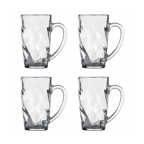 Набор кружек (360 мл), 13.5 см, 4 шт. RM405-4 Glasslock