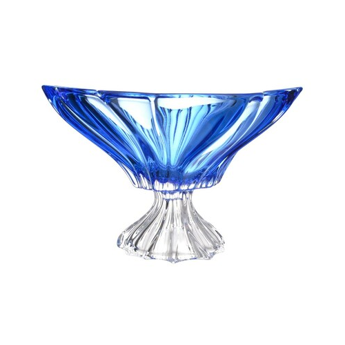 Фруктовница на ножке Plantica Blue, 31.5х18.5 см 56015 Aurum Crystal