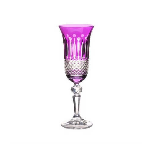 Набор фужеров для шампанского Laura/Falco violet (170 мл), 6 шт. 60477 Crystalite Bohemia