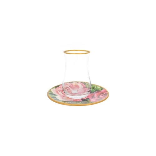 Набор армудов с блюдцами на 6 персон Rose (150 мл), 12 пр. 50708 Toygar