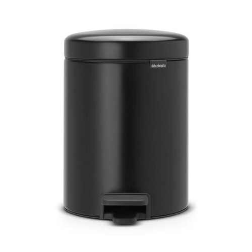 Мусорный бак с педалью NewIcon (2х2 л), черный матовый 280405 Brabantia
